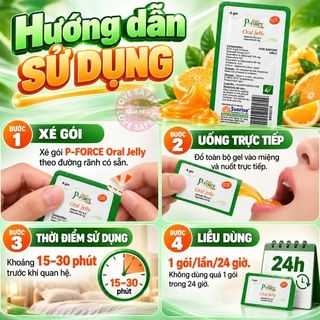 Thạch Tăng Cường Sinh Lý Nam Super P-Force Hương Cam | Gói Lẻ.