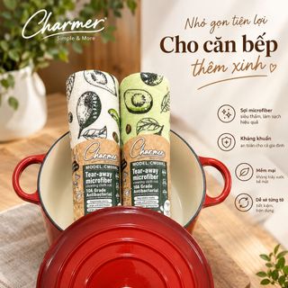 CUỘN KHĂN LAU ĐA NĂNG CHARMER HỌA TIẾT QUẢ BƠ – GỌN GÀNG, TIỆN LỢI CHO MỌI GIAN BẾP