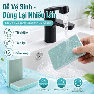 Miếng Cọ Tẩy Cặn Canxi, Vệ Sinh Kính Bể Cá - Tẩy Cặn Canxi Hồ Cá Không Lo Trầy Xước