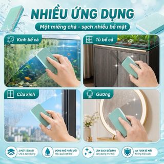 Miếng Cọ Tẩy Cặn Canxi, Vệ Sinh Kính Bể Cá - Tẩy Cặn Canxi Hồ Cá Không Lo Trầy Xước