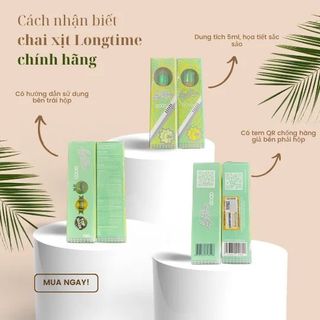 Chai Xịt Kéo Dài Thời Gian Thái Lan Longtime Có QR Code - Chai 5ml.