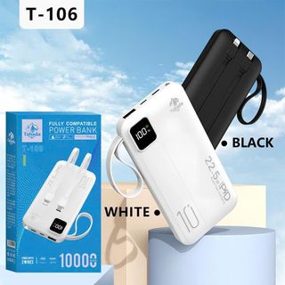 PIN DỰ PHÒNG TAHADA T-106 DUNG LƯỢNG 10.000MAH HỖ TRỢ SẠC NHANH 22.5W PD 20W