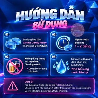 Kẹo Sâm Tăng Cường Sinh Lý Nam Xtreme USA - Viên Lẻ.