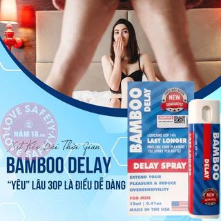 Chai Xịt Kéo Dài Thời Gian USA Bamboo Delay 14% - Chai 12ml.