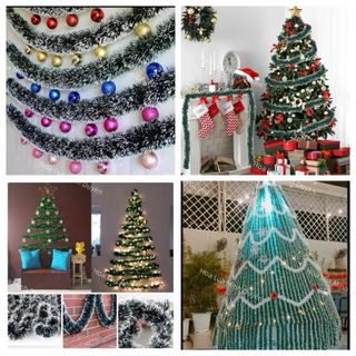 Dây Chồn Bản Rộng 11cm , Trang Trí Noel , Giáng Sinh . Dây kim Tuyến Trang Trí Noel , Cây Thông