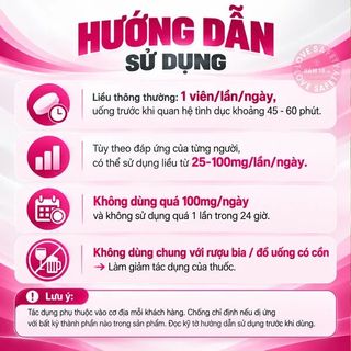 Viên Uống Cương Dương, Tăng Cường Sinh Lý Welgra 100 - Hộp 4 Viên.