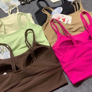 Set quần áo yoga gym 031/720 mút đúc vải Lycra cao cấp đỏ mận size M