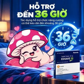 Viên Uống Cương Dương, Tăng Cường Sinh Lý Edsave 20 | Hộp 4 Viên