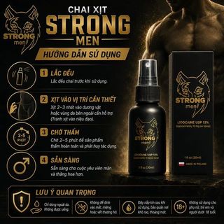 Chai Xịt Kéo Dài Thời Gian Strong Men 13%