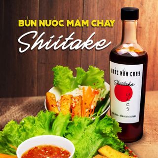 [Tặng 1 nước tương ăn bún] Combo 3 Nước mắm chay cao cấp Shiitake Chai Thuỷ Tinh nấm ngọt, đậu nành, thơm dứa