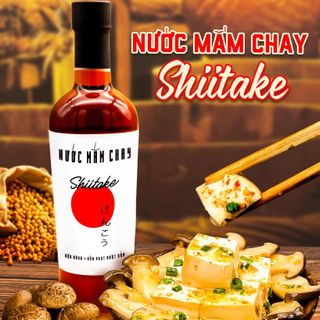 [Tặng 1 nước tương ăn bún] Combo 3 Nước mắm chay cao cấp Shiitake Chai Thuỷ Tinh nấm ngọt, đậu nành, thơm dứa