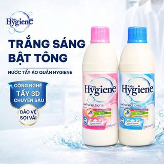 NƯỚC TẨY QUẦN ÁO TRẮNG HYGIENE NẮP XANH 600ml (T12)