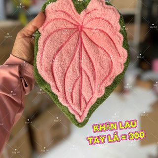 Khăn Lau Tay Hình Lá 21*27 (THÙNG 300C)