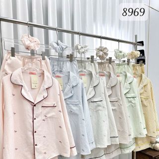 [TẶNG KÈM CỘT TÓC] BỘ DD KẺ CELINA (8969)