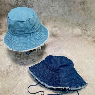 Nón bucket kaki jean vành trung nhà Humi Home