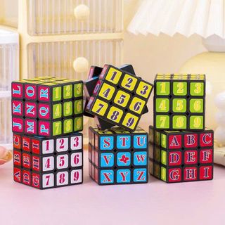 RUBIK MẶT CHỮ VÀ SỐ  Size 6cm