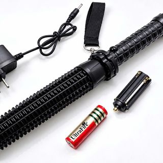 ĐÈN PIN TỰ VỆ SIÊU SÁNG KIÊM GẬY BATON (T50)