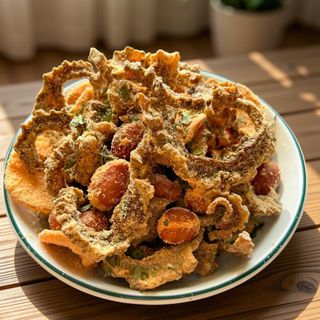 [ Vị trứng muối] Hũ 170gr Snack Bò Gù giòn lắc tẩm vị trứng muối, snack ăn liền - Nông Sản Dũng Ca