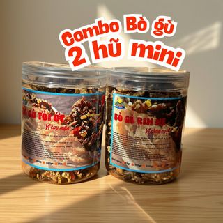 [Vị tỏi ớt cay mặn] Hũ 150gr Bò gù rim tỏi ớt, bao tử cá ngừ sấy khô giòn vị cay mặn-Nông Sản Dũng Ca