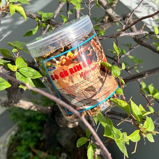 [Vị tỏi ớt cay mặn] Hũ 150gr Bò gù rim tỏi ớt, bao tử cá ngừ sấy khô giòn vị cay mặn-Nông Sản Dũng Ca