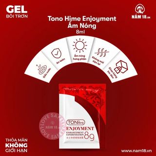 Gel Bôi Trơn Tono Hime Enjoyment Ấm Nóng - 8ml