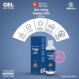 Gel Bôi Trơn Ấm Nóng Feelex Hot | Chai 250ml.