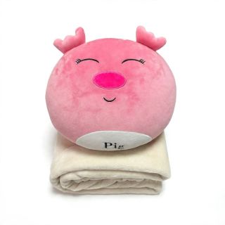Bộ gối kèm chăn Hình Thú 2in1