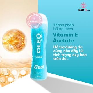 Gel Bôi Trơn Mát Lạnh Oleo Lampo Cool - 50ml.