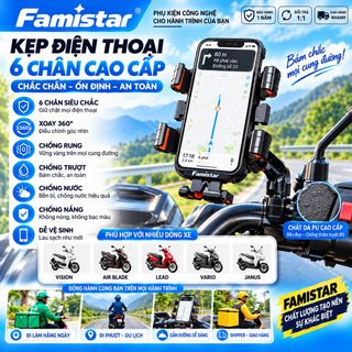 Giá đỡ kẹp điện thoại xe gắn máy FAMISTAR