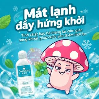 Gel Bôi Trơn Cấp Ẩm Vanessa & Co Cooling Mát Lạnh - 200ml.