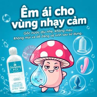 Gel Bôi Trơn Cấp Ẩm Vanessa & Co Cooling Mát Lạnh - 200ml.