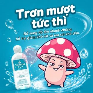 Gel Bôi Trơn Cấp Ẩm Vanessa & Co Cooling Mát Lạnh - 200ml.