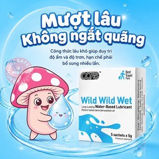 Gel Bôi Trơn Gốc Nước CARE Wild Wild Wet - 5 Gói.