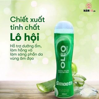 Gel Bôi Trơn Oleo Lampo Smooth Hương Nha Đam - 50ml.