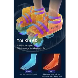 Máy Massage Chân 6D - Túi Khí Ôm Trọn Bàn Chân, Con Lăn Shiatsu, Nhiệt Hồng Ngoại
