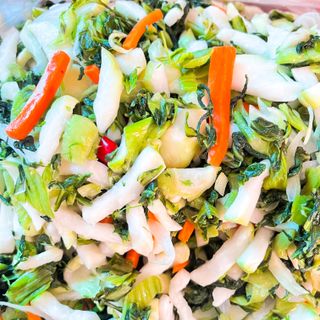 Dưa cải nén trộn chua ngọt