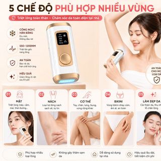 Máy triệt lông công nghệ làm lạnh IPL mới không gây bỏng rát