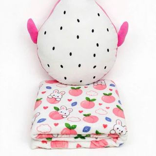 bộ gối kèm chăn trái cây 2in1