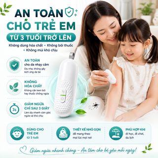 Máy Giảm Sưng Ngứa Côn Trùng Cắn IB20 | Giảm Ngứa Sau 3 Giây | Muỗi Ong Kiến Đốt | An Toàn Cho Trẻ Em