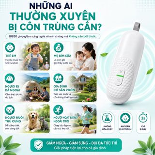 Máy Giảm Sưng Ngứa Côn Trùng Cắn IB20 | Giảm Ngứa Sau 3 Giây | Muỗi Ong Kiến Đốt | An Toàn Cho Trẻ Em