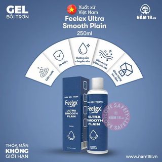 Gel Bôi Trơn Tinh Trùng Feelex Ultra Smooth Plain | Chai 250ml.