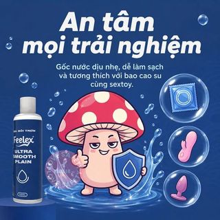 Gel Bôi Trơn Tinh Trùng Feelex Ultra Smooth Plain | Chai 250ml.