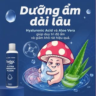 Gel Bôi Trơn Tinh Trùng Feelex Ultra Smooth Plain | Chai 250ml.