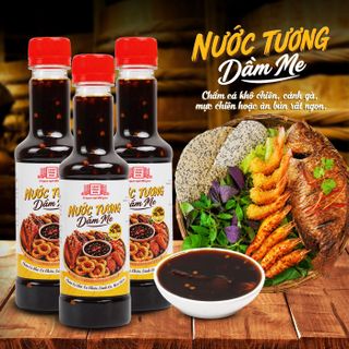 [Combo 3 chai] Nước tương pha sẵn dầm me Làng Chài Xưa 310g Chấm cá khô, cá chiên, cánh gà mực chiên