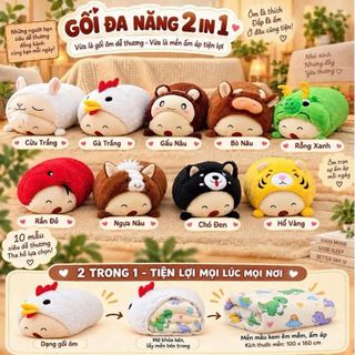 chăn gối đa năng 3in1