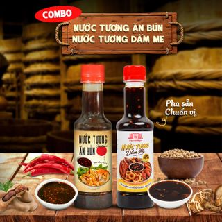 [Combo 2 chai] gồm Nước tương pha sẵn Ăn bún và Dầm me Làng Chài Xưa nguyên liệu tươi ngon đặc biệt