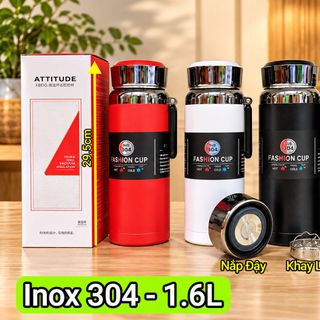 BÌNH GIỮ NHIỆT INOX 304 FASHION CUP 1.6L (9113-T30)