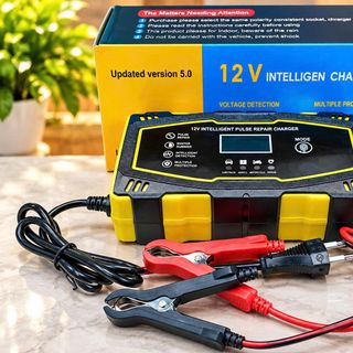 BỘ SẠC BÌNH ẮC QUY THÔNG MINH 12V – SẠC VÀ PHỤC HỒI BÌNH, MÀN HÌNH LCD (T50)