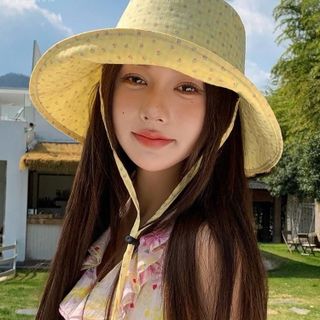 Bucket vành lớn che nắng mùa hè chi tiết xinh xắn