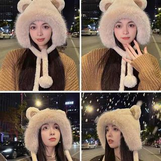 Nón lông tai gấu cute Humi Home